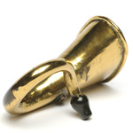 three quarter view of ear trumpet