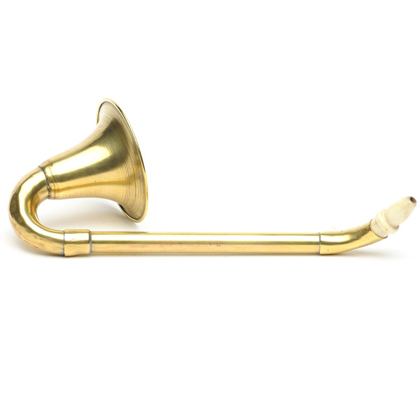 picture shows one piece ear trumpet @ EarTrumpets.com