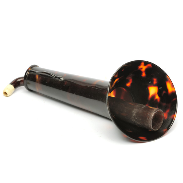 picture shows telescopic 2 pc ear trumpet @ EarTrumpets.com