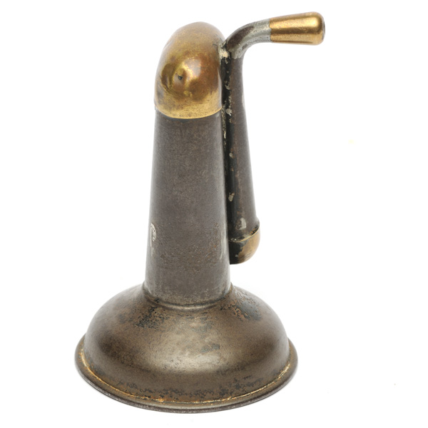 picture shows folded ear trumpet @ EarTrumpets.com