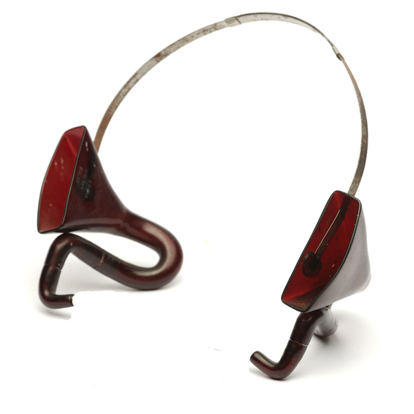 picture shows auricle ear trumpet @ EarTrumpets.com