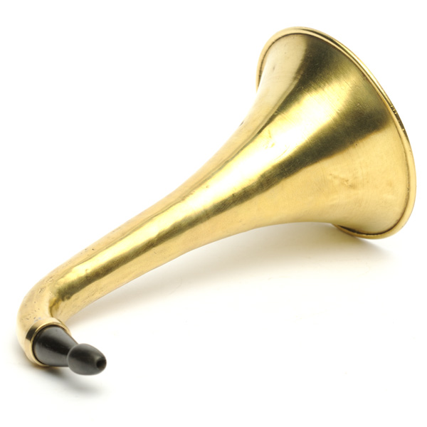 picture shows one piece ear trumpet @ EarTrumpets.com