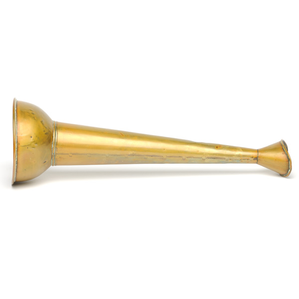 picture shows curiosity ear trumpet @ EarTrumpets.com