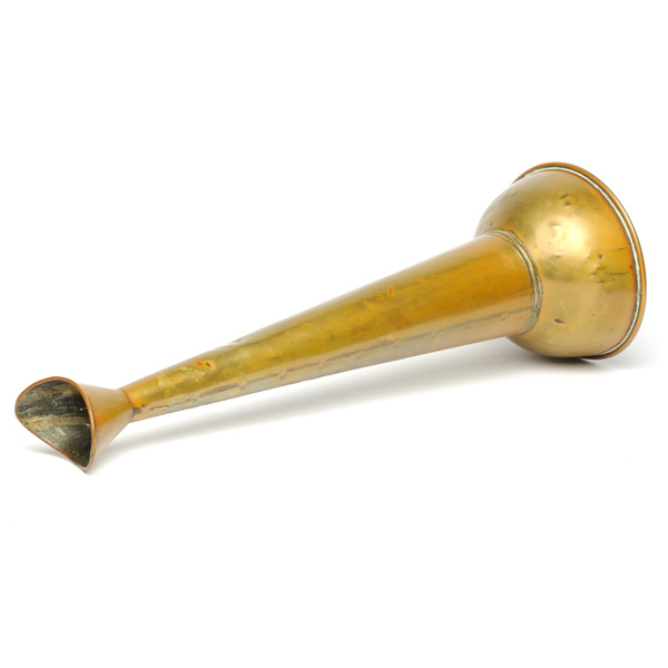 picture shows curiosity ear trumpet @ EarTrumpets.com