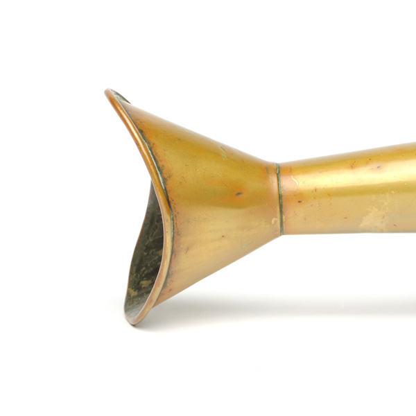 picture shows curiosity ear trumpet @ EarTrumpets.com