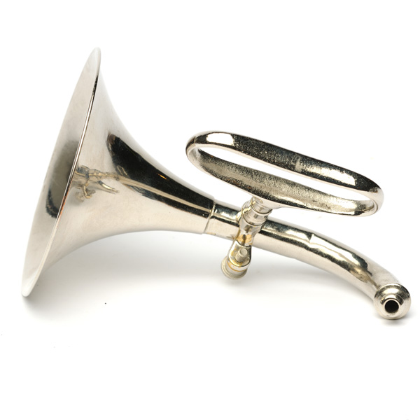 picture shows one piece ear trumpet @ EarTrumpets.com
