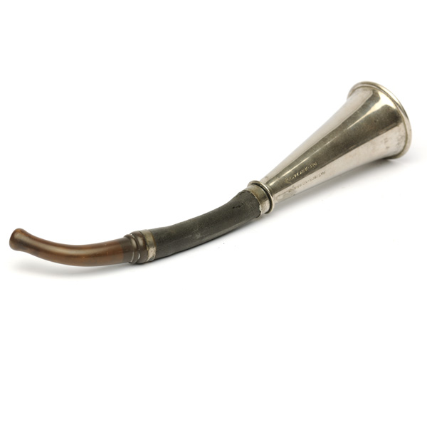 picture shows one piece ear trumpet @ EarTrumpets.com