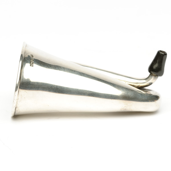 picture shows folded ear trumpet @ EarTrumpets.com