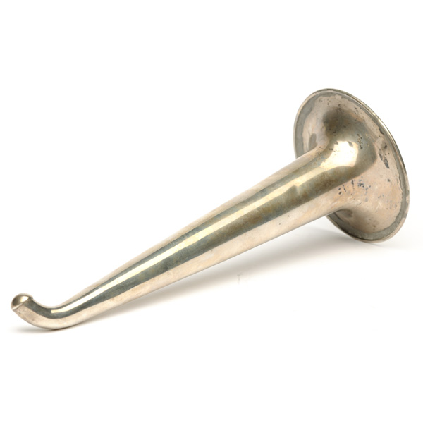 picture shows one piece ear trumpet @ EarTrumpets.com