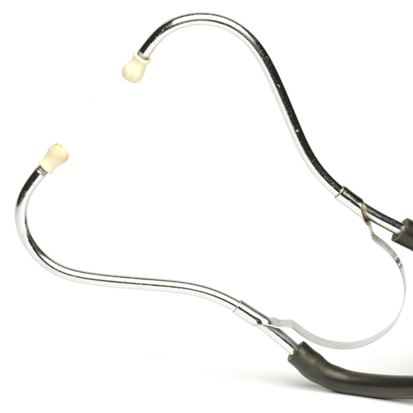 picture shows stethoscope ear trumpet @ EarTrumpets.com