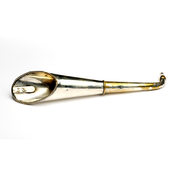 picture shows telescopic 2 pc ear trumpet @ EarTrumpets.com