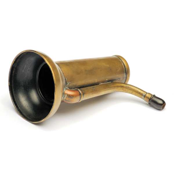 picture shows london dome ear trumpet @ EarTrumpets.com