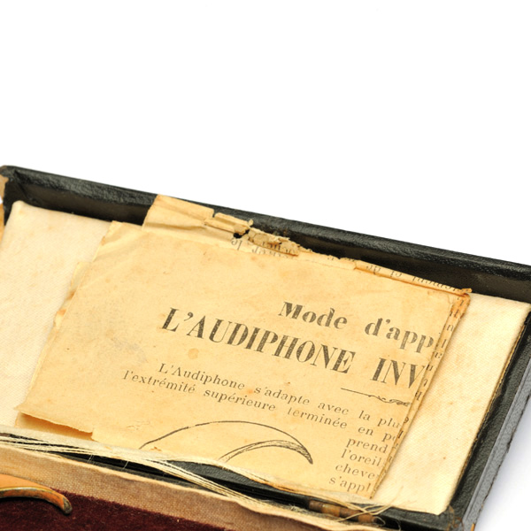 picture shows quack ear trumpet @ EarTrumpets.com