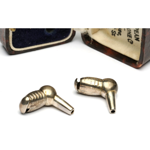 picture shows ear tube ear trumpet @ EarTrumpets.com