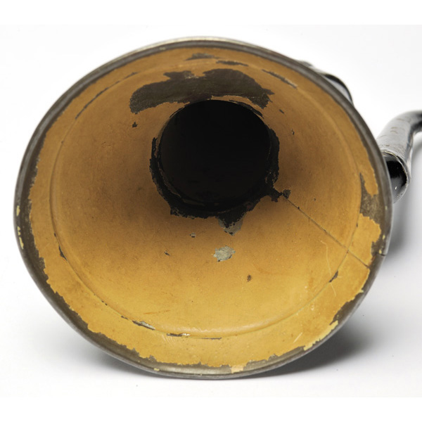 picture shows folded ear trumpet @ EarTrumpets.com