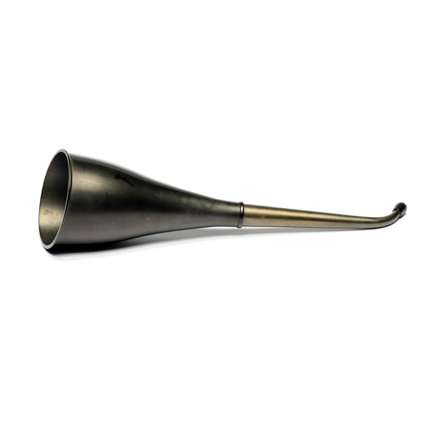 picture shows telescopic 2 pc ear trumpet @ EarTrumpets.com