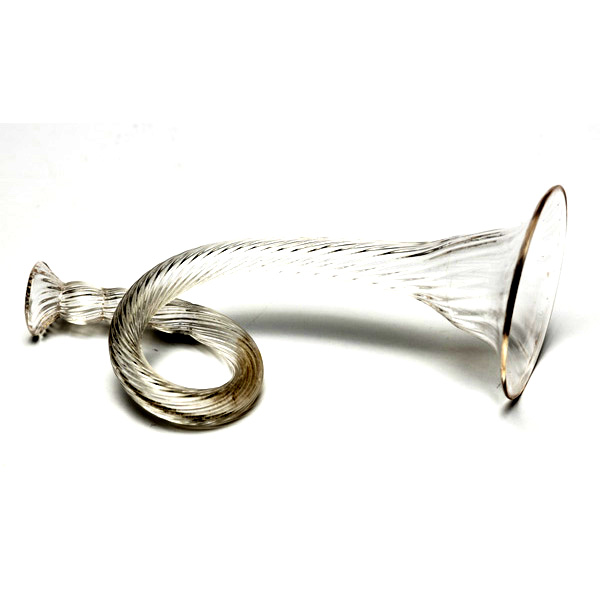picture shows bugle ear trumpet @ EarTrumpets.com