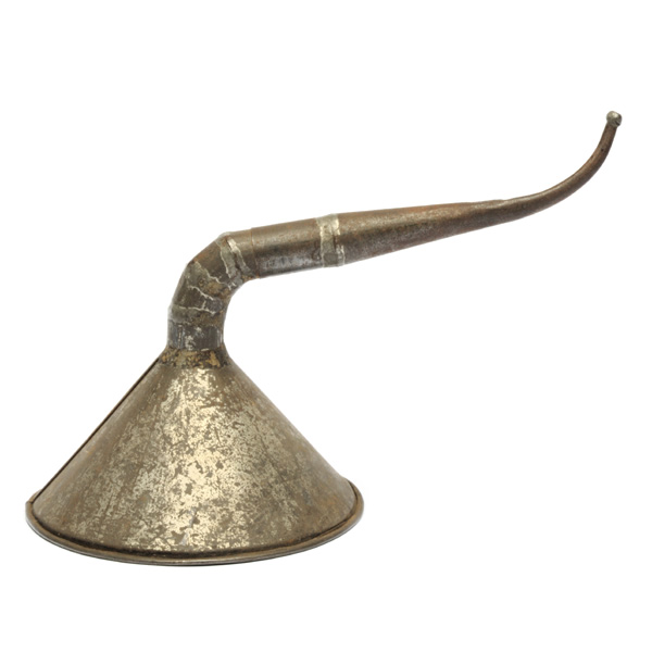 picture shows home-made ear trumpet @ EarTrumpets.com