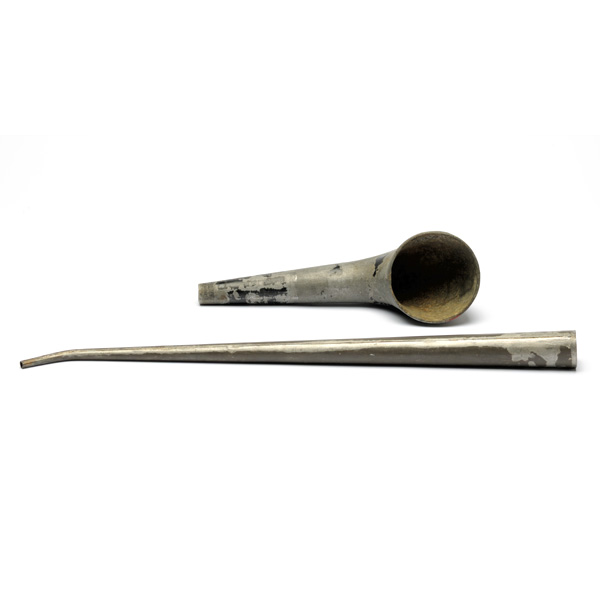 picture shows home-made ear trumpet @ EarTrumpets.com