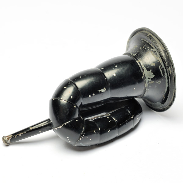 picture shows bugle ear trumpet @ EarTrumpets.com