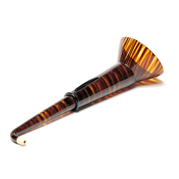 picture shows telescopic 2 pc ear trumpet @ EarTrumpets.com