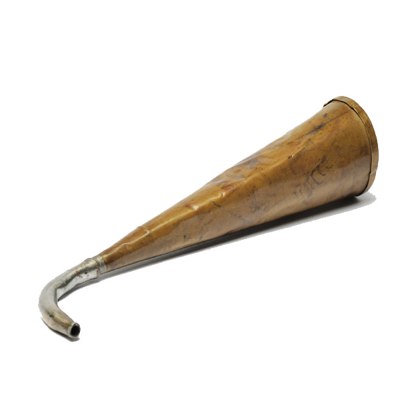 picture shows one piece ear trumpet @ EarTrumpets.com