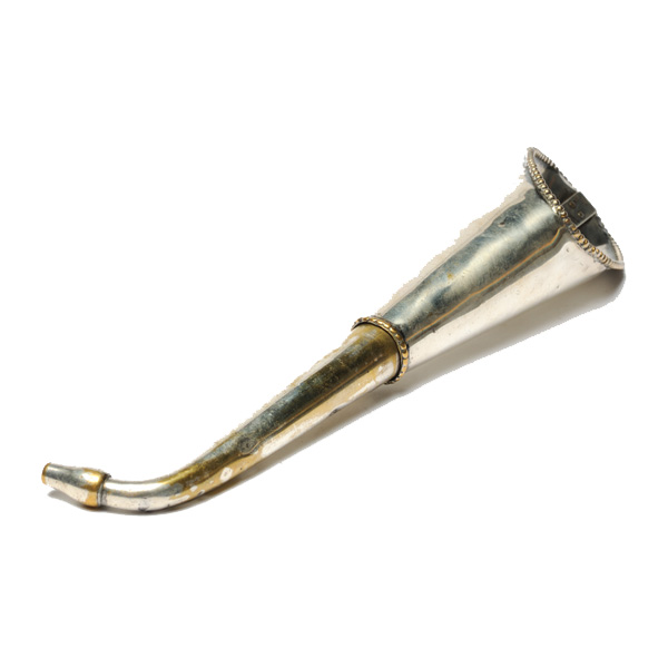 picture shows telescopic 2 pc ear trumpet @ EarTrumpets.com