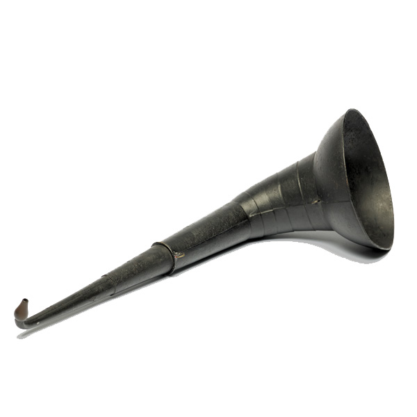 picture shows telescopic 2 pc ear trumpet @ EarTrumpets.com