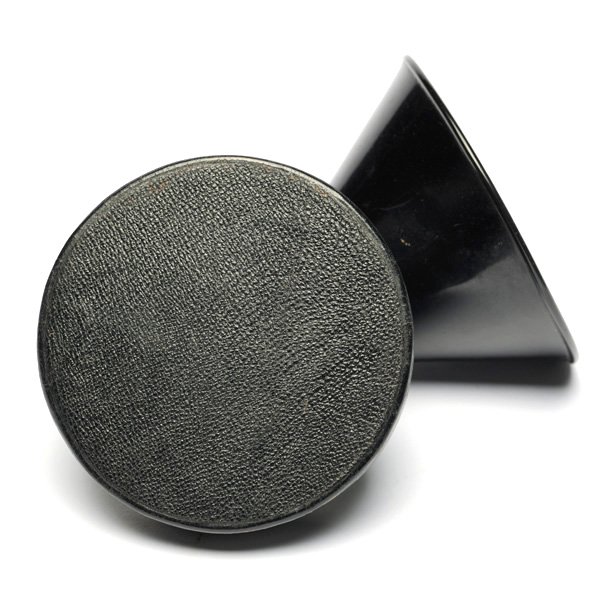 picture shows diaphragm ear trumpet @ EarTrumpets.com