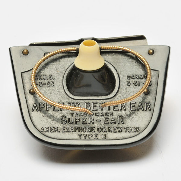 picture shows auricle ear trumpet @ EarTrumpets.com