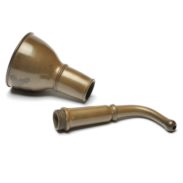 picture shows one piece ear trumpet @ EarTrumpets.com