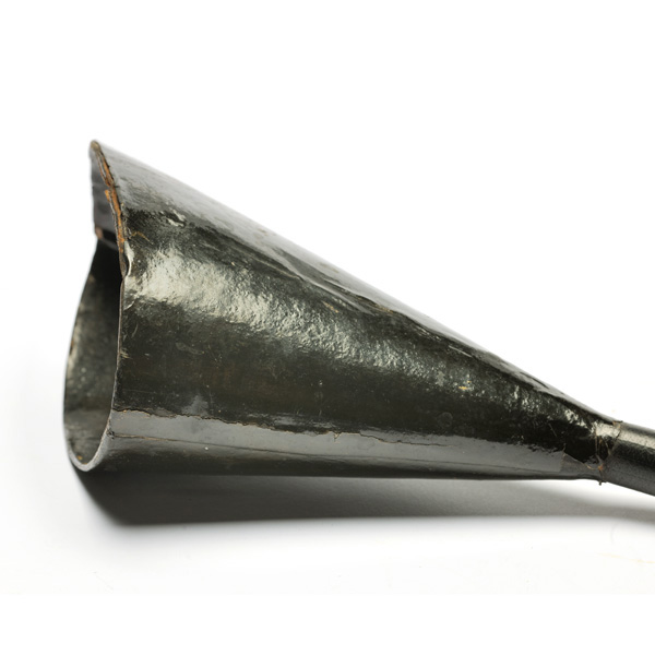 picture shows con tube ear trumpet @ EarTrumpets.com