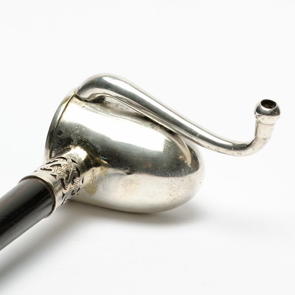 picture shows walking stick ear trumpet @ EarTrumpets.com