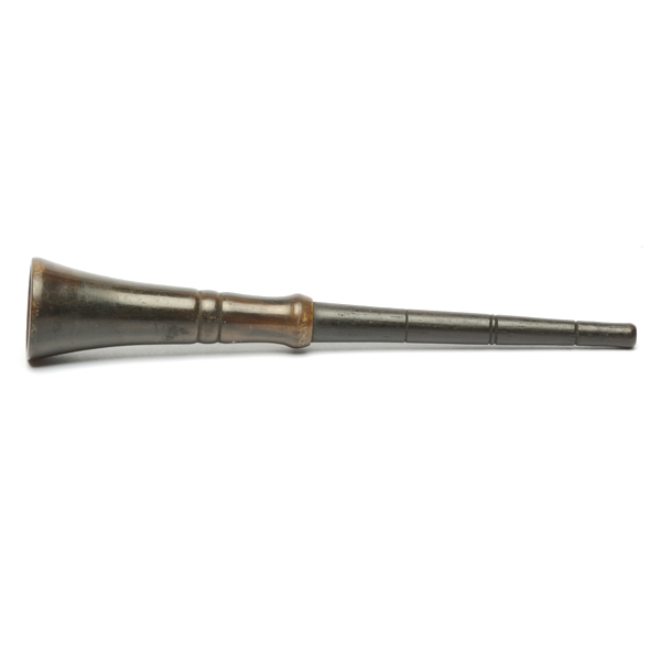 picture shows one piece ear trumpet @ EarTrumpets.com