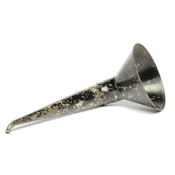 picture shows one piece ear trumpet @ EarTrumpets.com