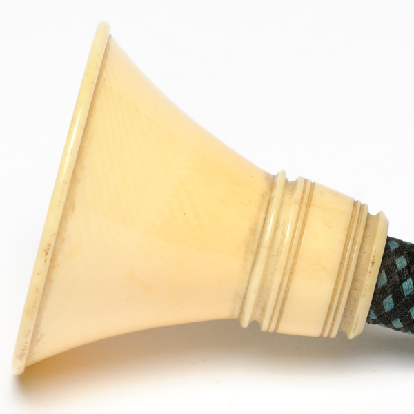 picture shows con tube ear trumpet @ EarTrumpets.com