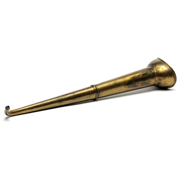 picture shows one piece ear trumpet @ EarTrumpets.com