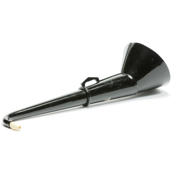 picture shows telescopic 2 pc ear trumpet @ EarTrumpets.com