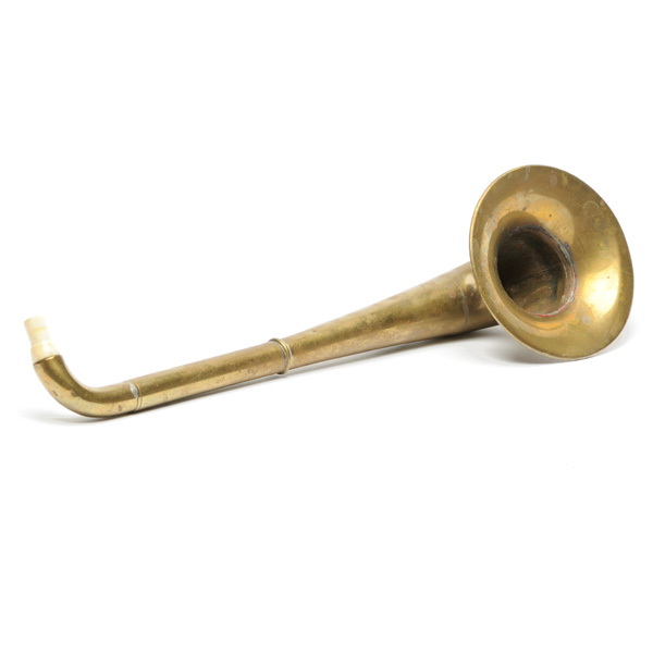 picture shows one piece ear trumpet @ EarTrumpets.com