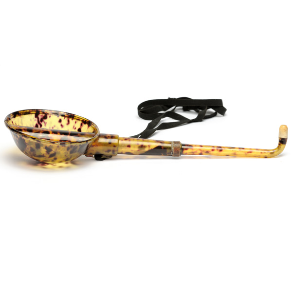 picture shows banjo ear trumpet @ EarTrumpets.com