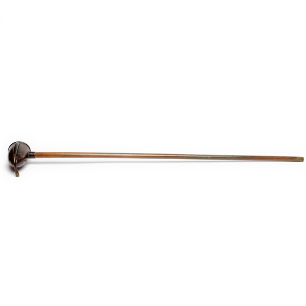 picture shows walking stick ear trumpet @ EarTrumpets.com
