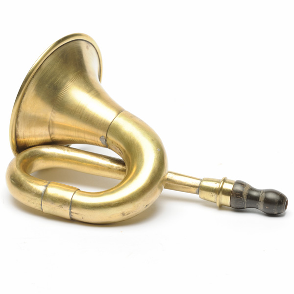 picture shows bugle ear trumpet @ EarTrumpets.com