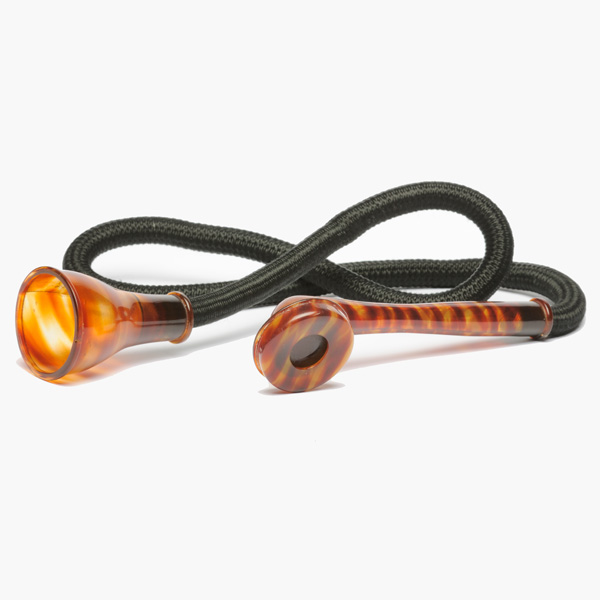 picture shows con tube ear trumpet @ EarTrumpets.com