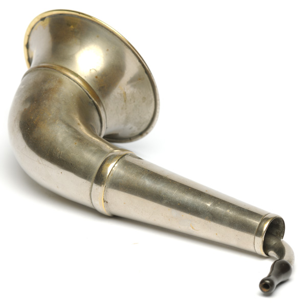 picture shows telescopic 2 pc ear trumpet @ EarTrumpets.com