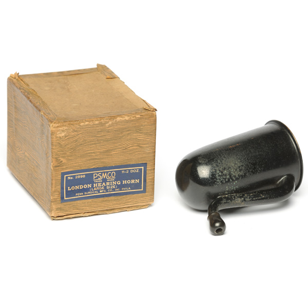 picture shows london dome ear trumpet @ EarTrumpets.com