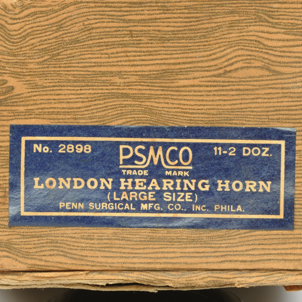 picture shows london dome ear trumpet @ EarTrumpets.com