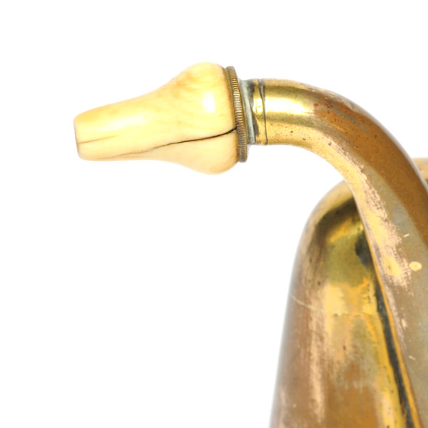 picture shows folded ear trumpet @ EarTrumpets.com