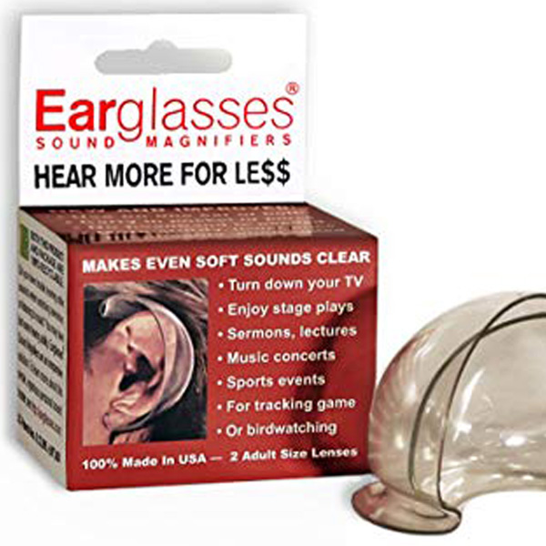picture shows auricle ear trumpet @ EarTrumpets.com